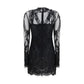 Black Polyamide Cocktail Dress