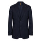 Blue Viscose Men Jacket