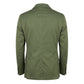Green Cotton Men Jacket
