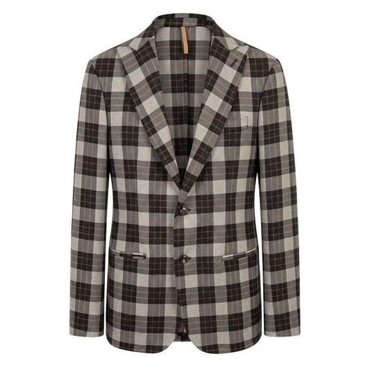 Green Viscose Men Jacket