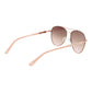 Rose Gold Metal Sunglasses