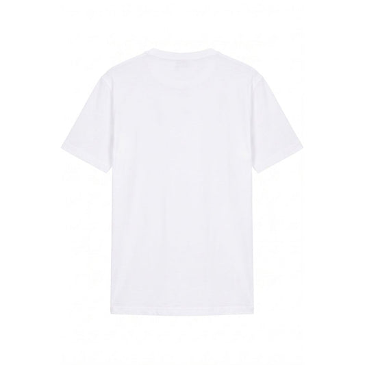 White Cotton Men T-Shirt