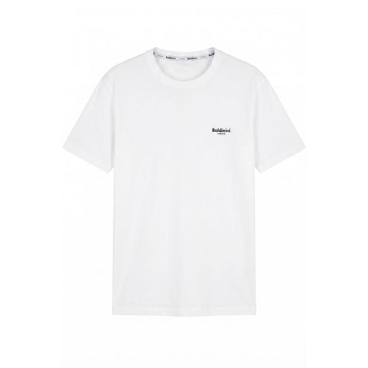 White Cotton Men's T-shirt
