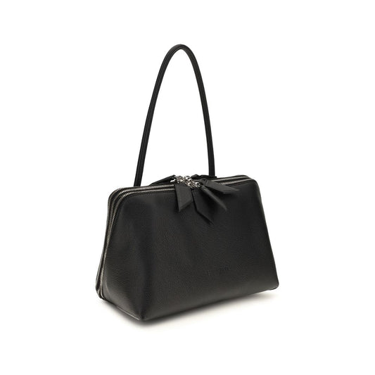 Black Calf Leather Bos Taurus Shoulder Bag