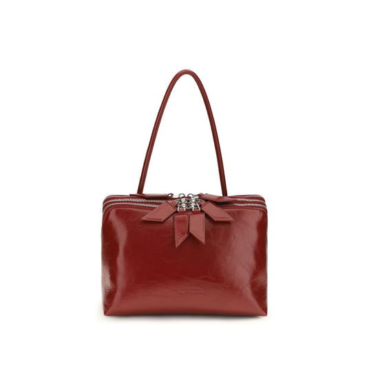 Red Calf Leather Bos Taurus Shoulder Bag