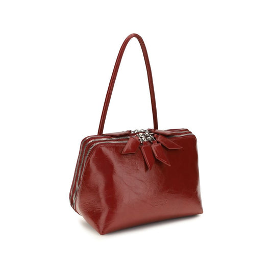 Red Calf Leather Bos Taurus Shoulder Bag