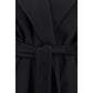 Black Wool Oves Aries Coat
