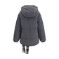 Gray Polyamide Full-Length Jacket