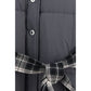 Gray Polyamide Full-Length Jacket