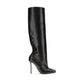 Black Calf Leather Bos Taurus High Heel Boots