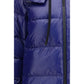 Blue Polyamide Full-Length Jacket