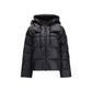 Black Polyamide Full-Length Jacket