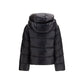 Black Polyamide Full-Length Jacket