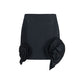 Black Polyester Mini Skirt
