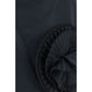 Black Polyester Mini Skirt