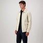 Beige Virgin Wool Full-Length Jacket