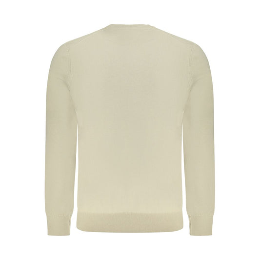 Beige Cotton Men's Sweater