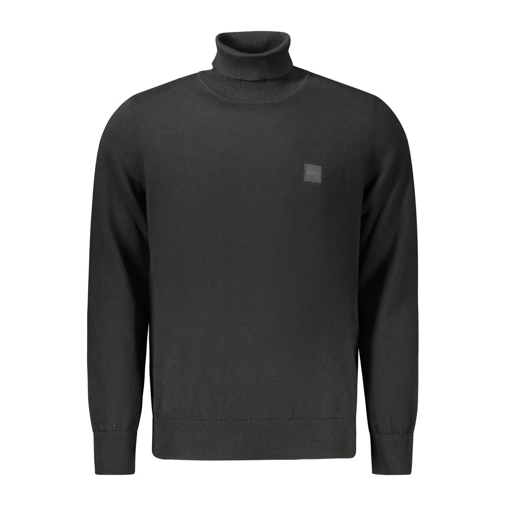 Black Wool Men's Sweater