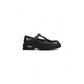 Black Leather Platform Pumps