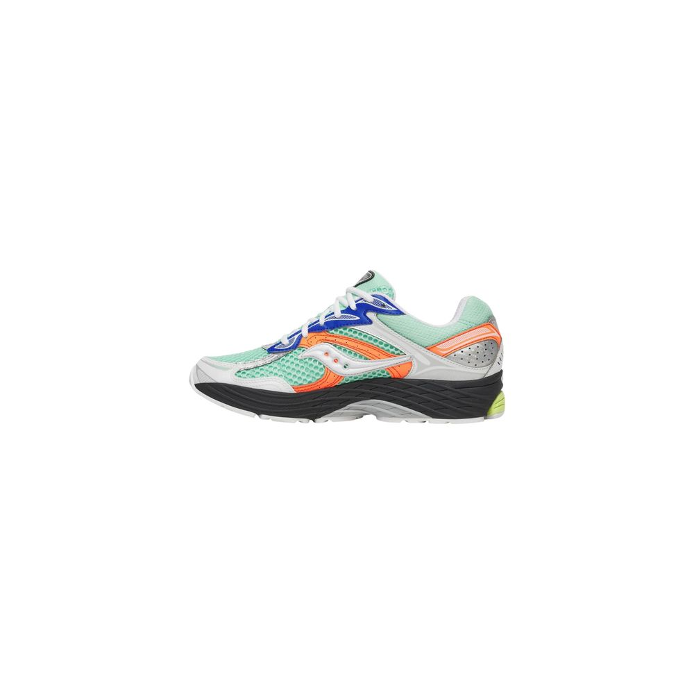 Green Synthetic Athletic Sneakers
