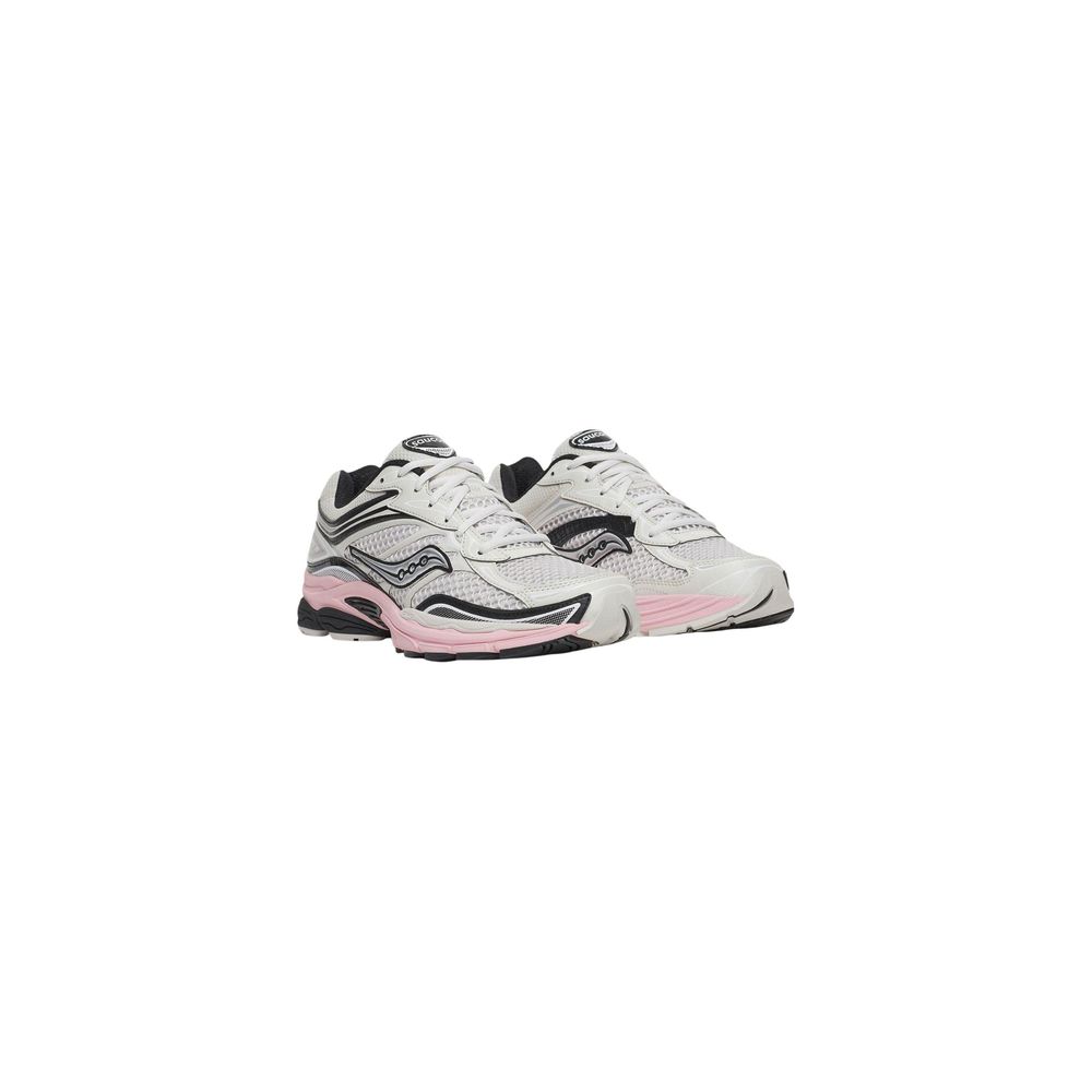White Synthetic Athletic Sneakers