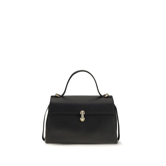 Black Calf Leather Bos Taurus Handbag