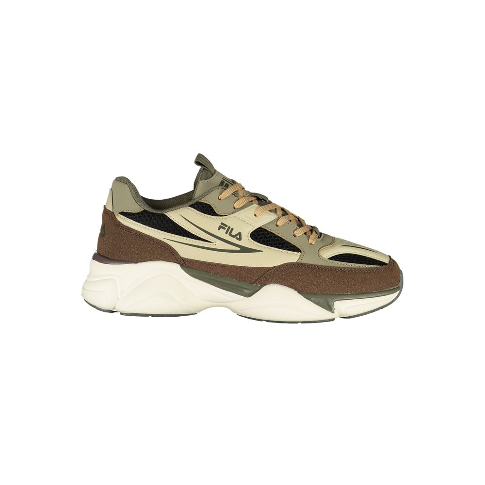 Brown Polyester Men's Sneaker
