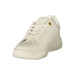 White Polyurethane Women's Sneaker
