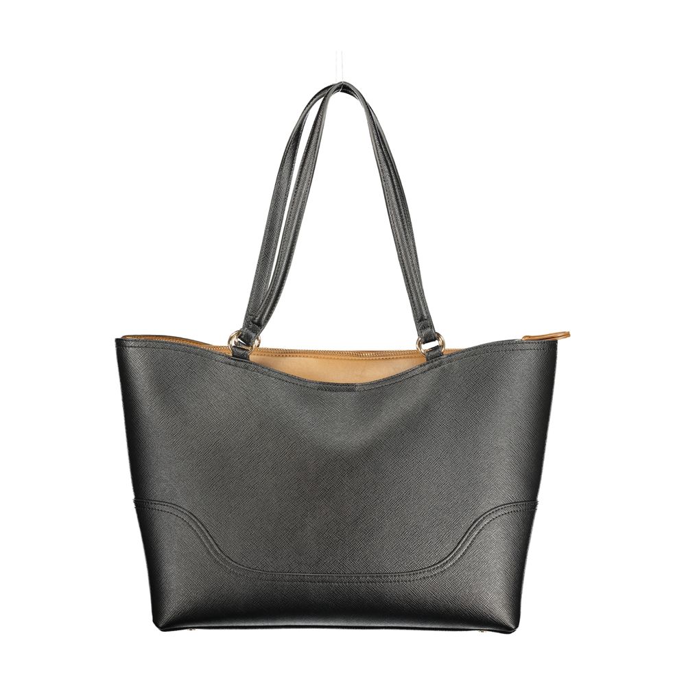 Black Polyurethane Women's Bag