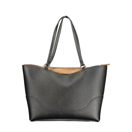 Black Polyurethane Women's Bag