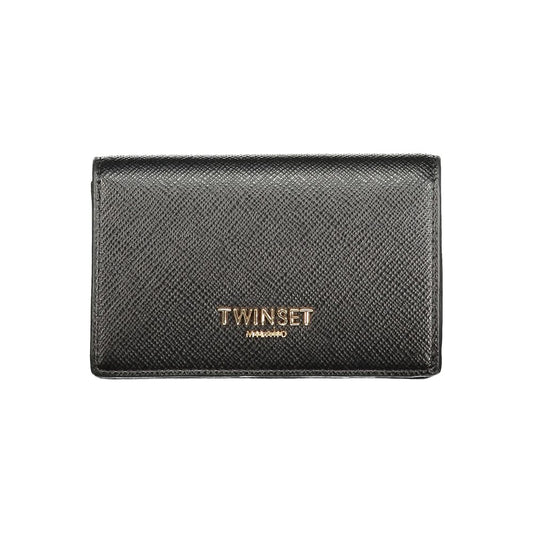 Black Polyurethane Women's Wallet