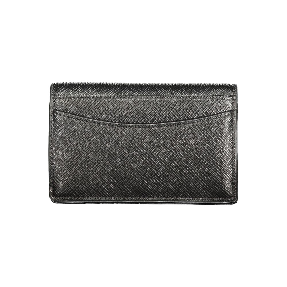 Black Polyurethane Women's Wallet