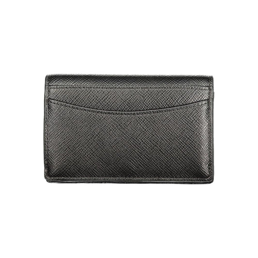 Black Polyurethane Women's Wallet