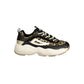 Black Polyester Women's Sneaker
