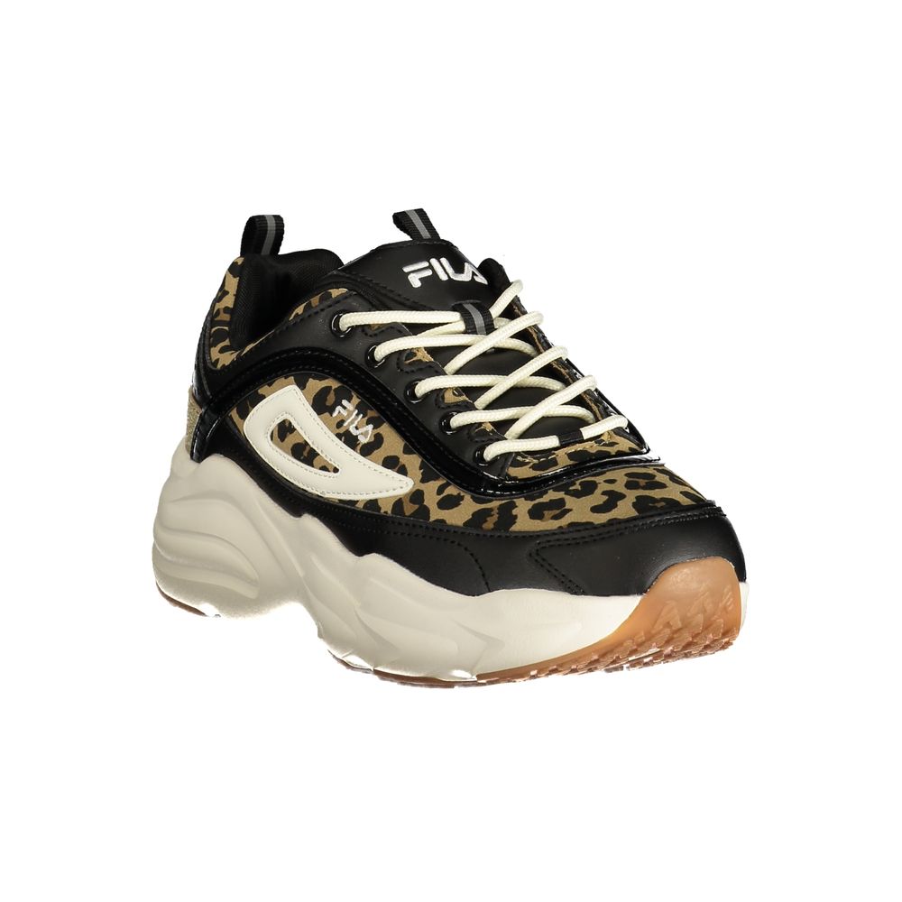 Black Polyester Women's Sneaker