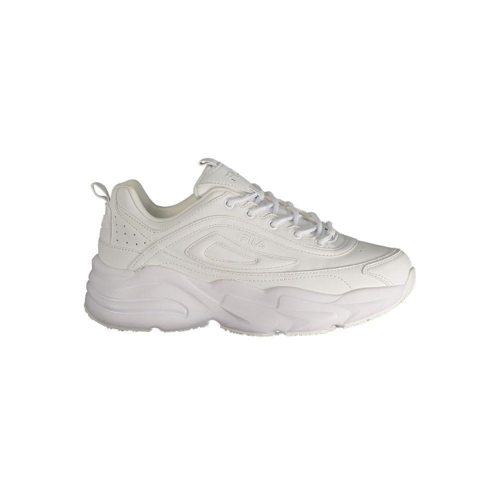 White Polyurethane Women's Sneaker