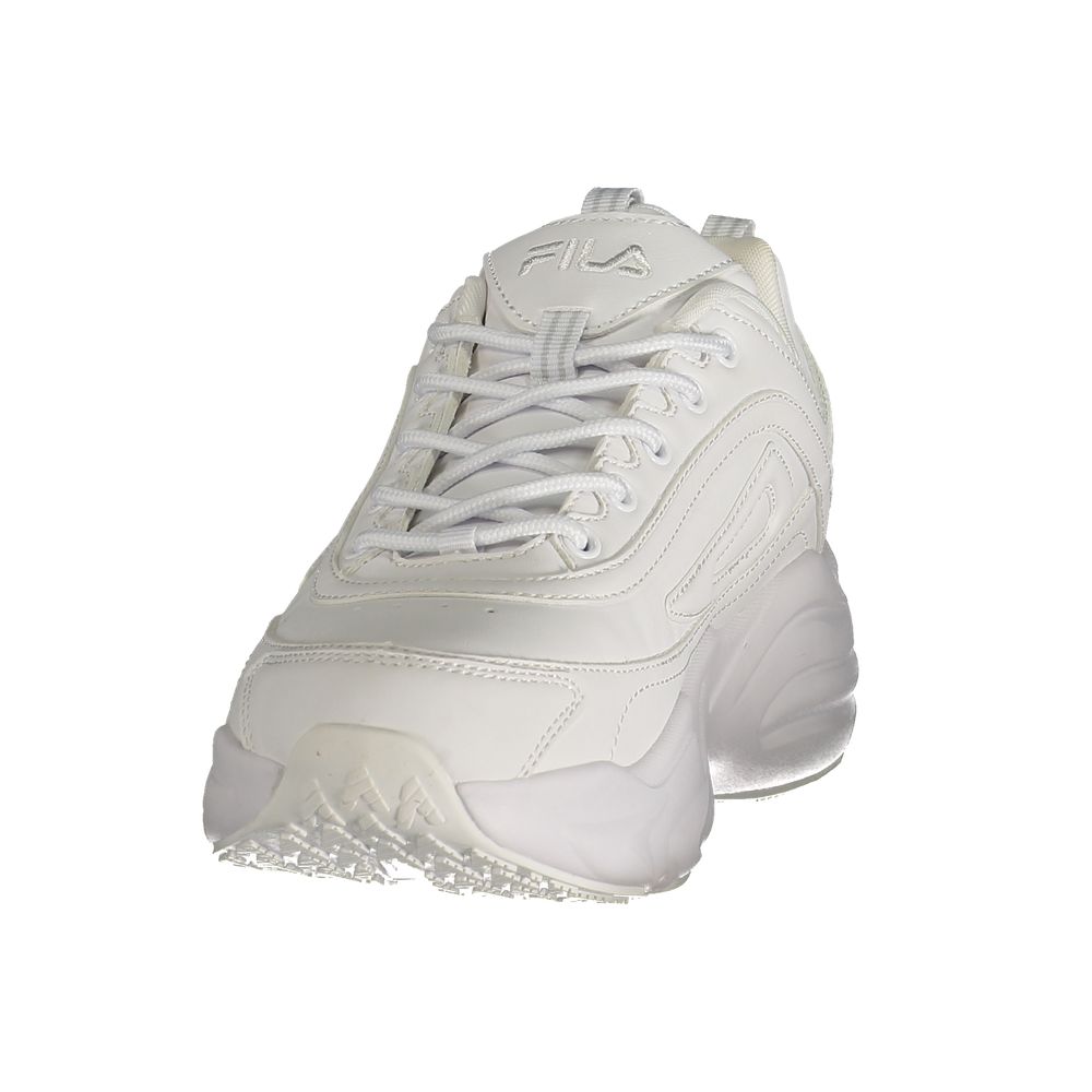 White Polyurethane Women's Sneaker