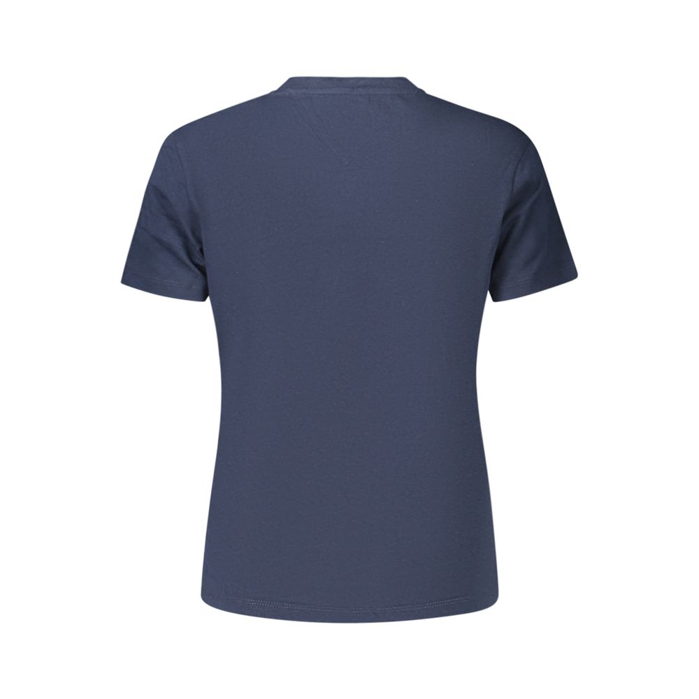 Blue Cotton Woman T-Shirt
