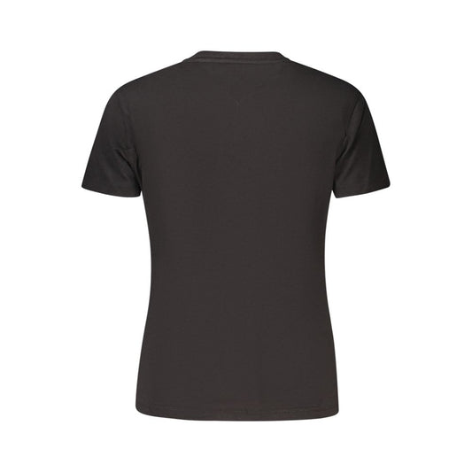 Black Cotton Women's T-Shirt