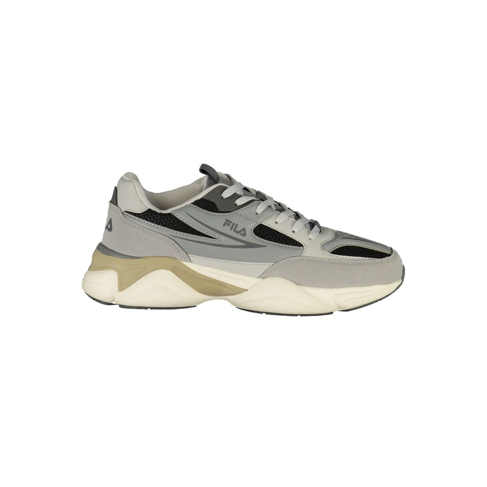 Gray Polyester Men's Sneaker