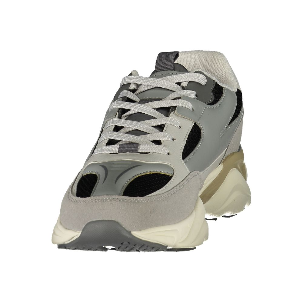 Gray Polyester Men's Sneaker