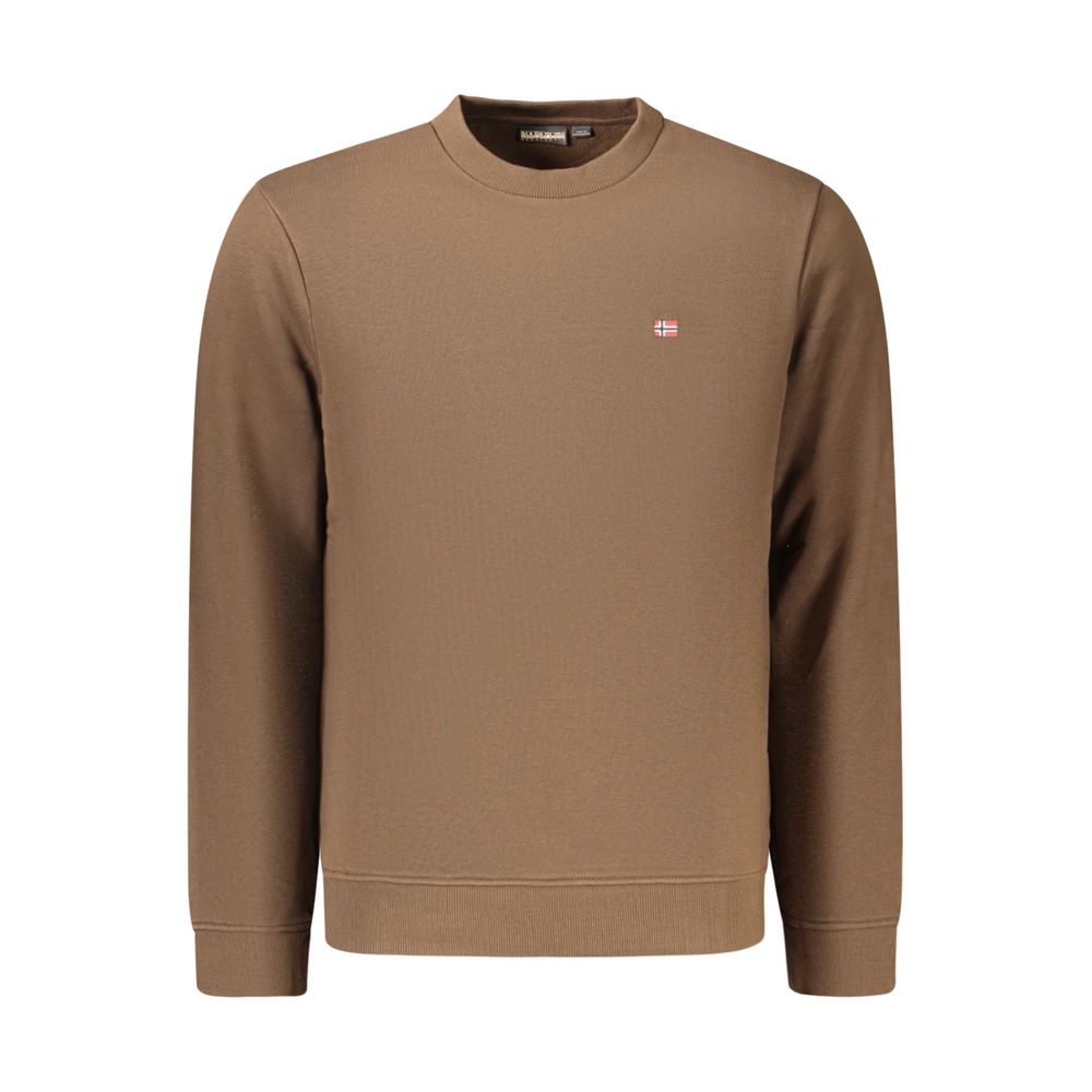 Brown Cotton Men's Sweatshirt