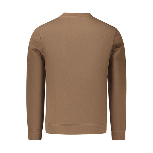 Brown Cotton Men's Sweatshirt