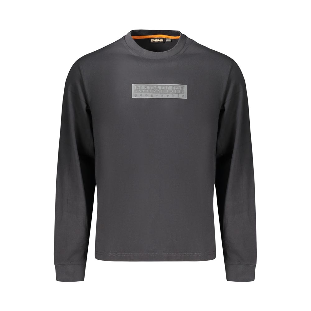 Black Cotton Men's T-Shirt