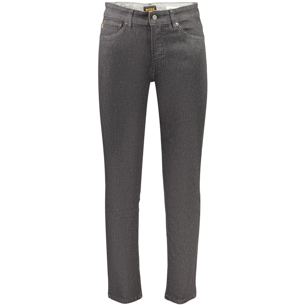 Black Cotton Men's Jeans