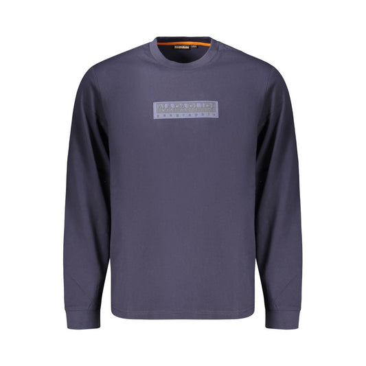 Blue Cotton Men's T-Shirt