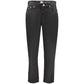 Black Cotton Mom Jeans