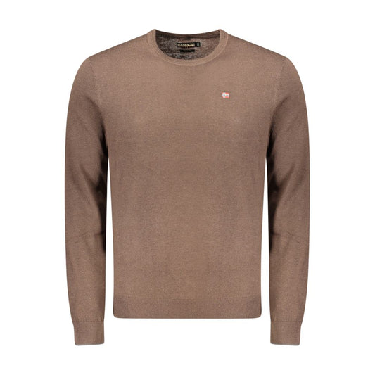 Brown Wool Men's Sweater