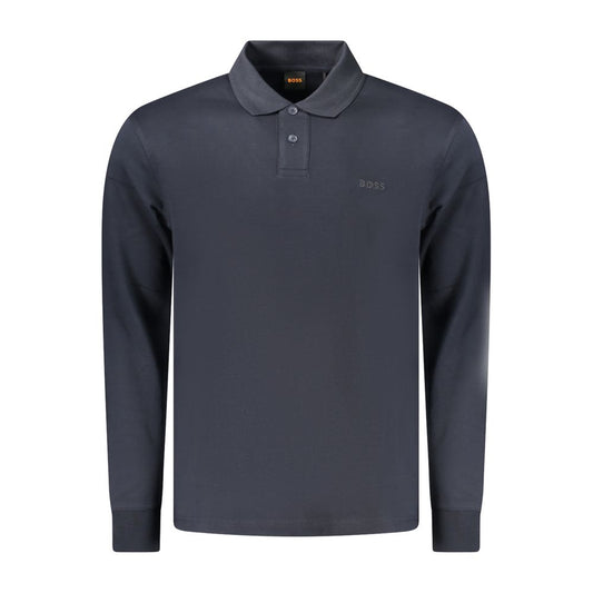 Blue Cotton Men's Polo