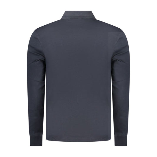 Blue Cotton Men's Polo